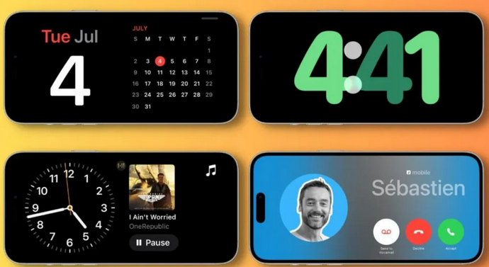 安国苹果手机维修分享iOS17横屏充电待机显示有什么好处 