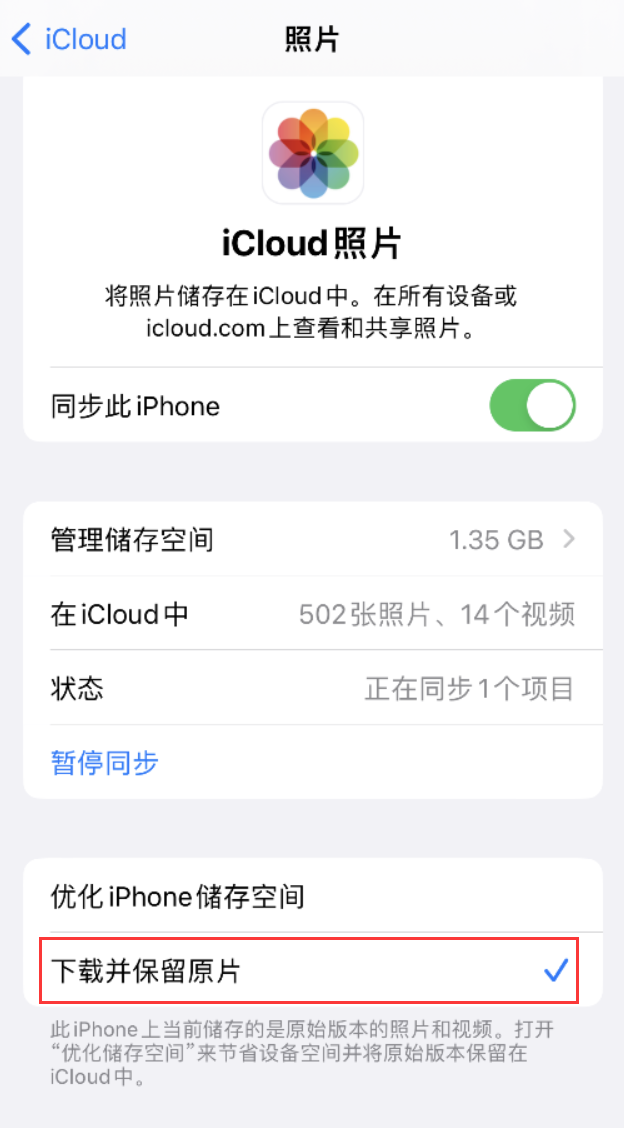 安国苹果手机维修分享iPhone 无法加载高质量照片怎么办 