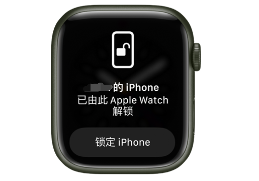 安国苹果手机维修分享用 AppleWatch 解锁配备面容 ID 的 iPhone方法 