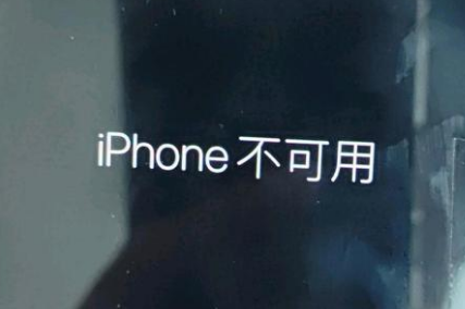 安国苹果服务网点分享锁屏界面显示“iPhone 不可用”如何解决 